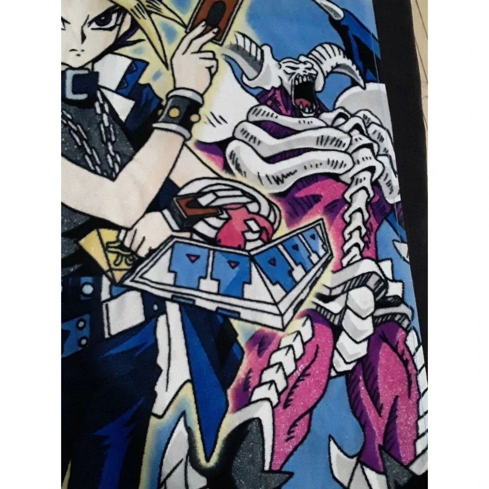 Vintage 1996 Yu-Gi-Oh! Japanese Anime Retro Graphic Beach Towel 55x27 inches